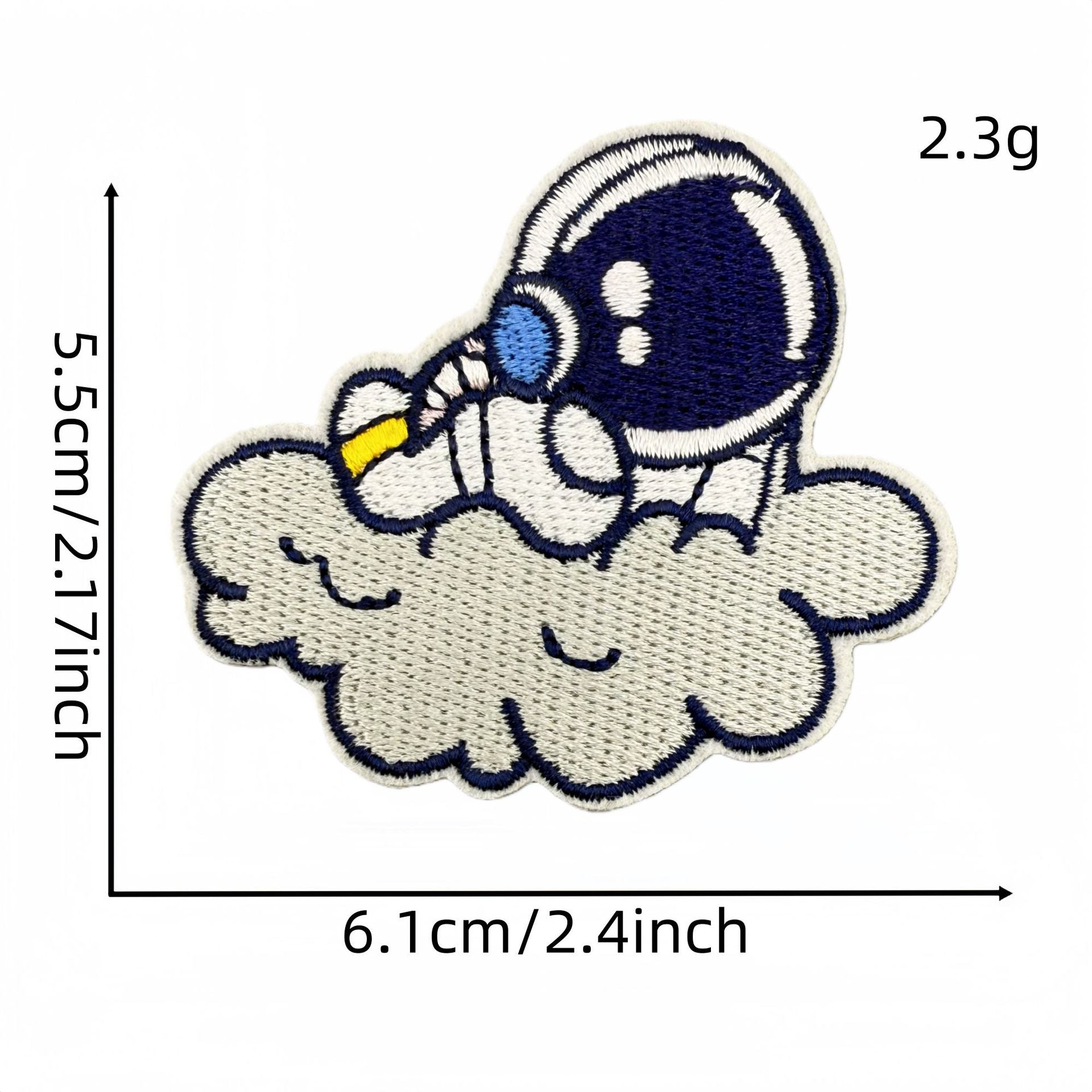 Wholesale Cute Cartoon Astronaut Embroidered Patches Space Series Self Adhesive Clothing Accessory DIY Decor Resale