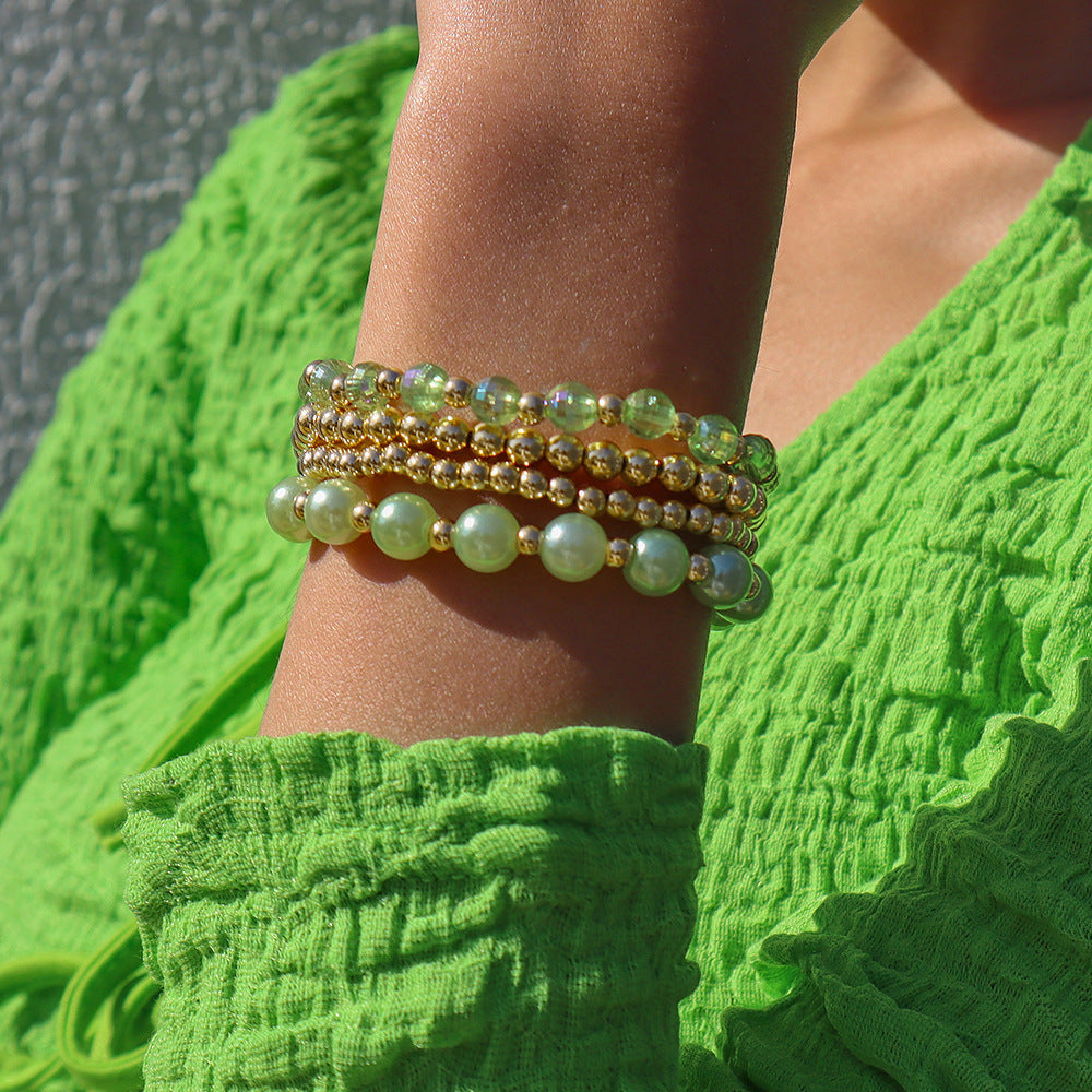 Wholesale Geometric Zinc Alloy Bracelet Set