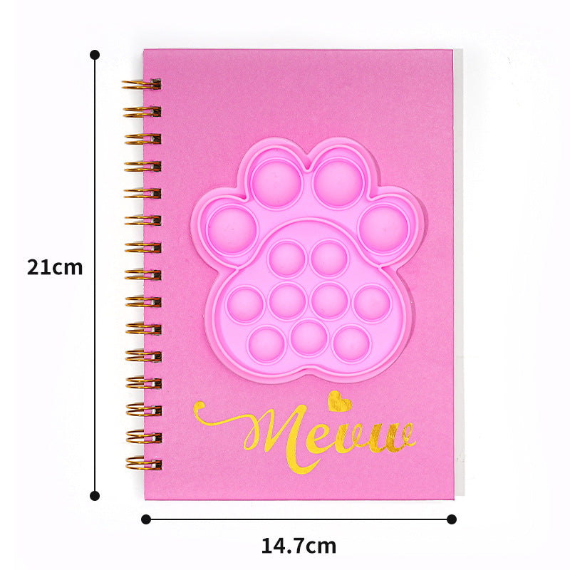 Wholesale Bubble pop Coil Book Decompression Silicone Book