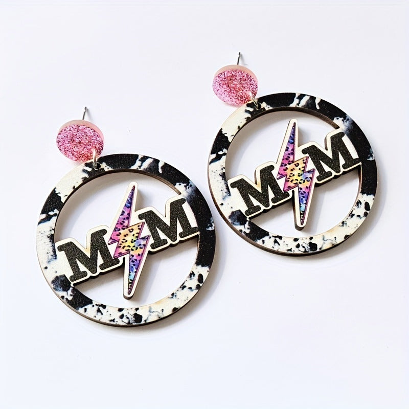 Wholesale Sunflower Daisy Butterfly Personalized Leopard Stripe Yak Cow Retro Earrings