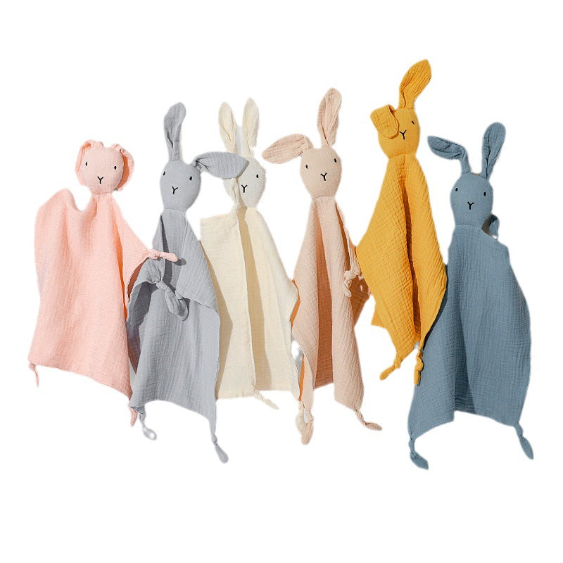 Wholesale Baby Antennae Cotton Gauze Antennae Baby Sleeping Doll Rabbit Handkerchief Pacifying