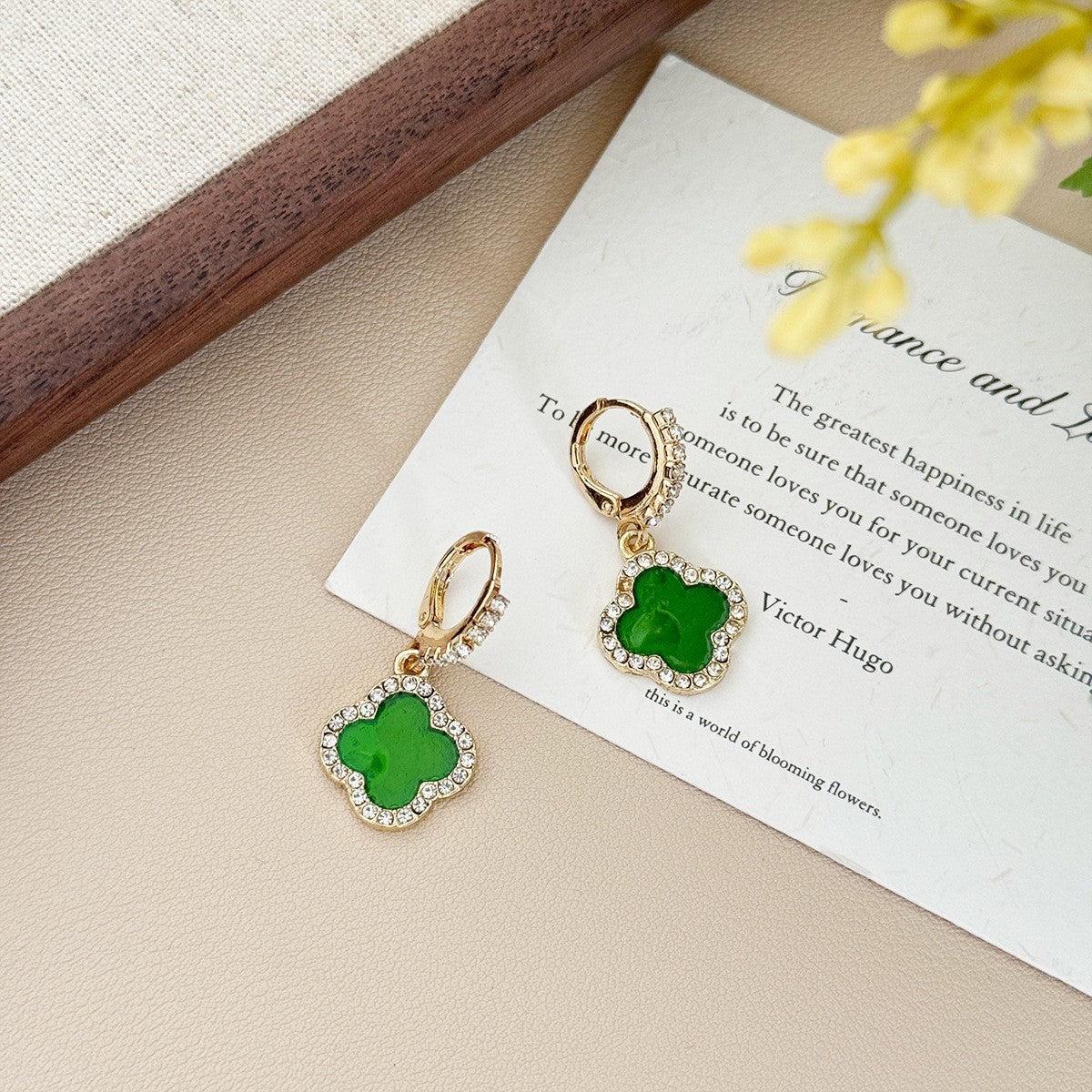 Wholesale Geometric Round Zircon Earrings For Women Stylish Electroplated Ear Studs For Party And Everyday Wear Gift