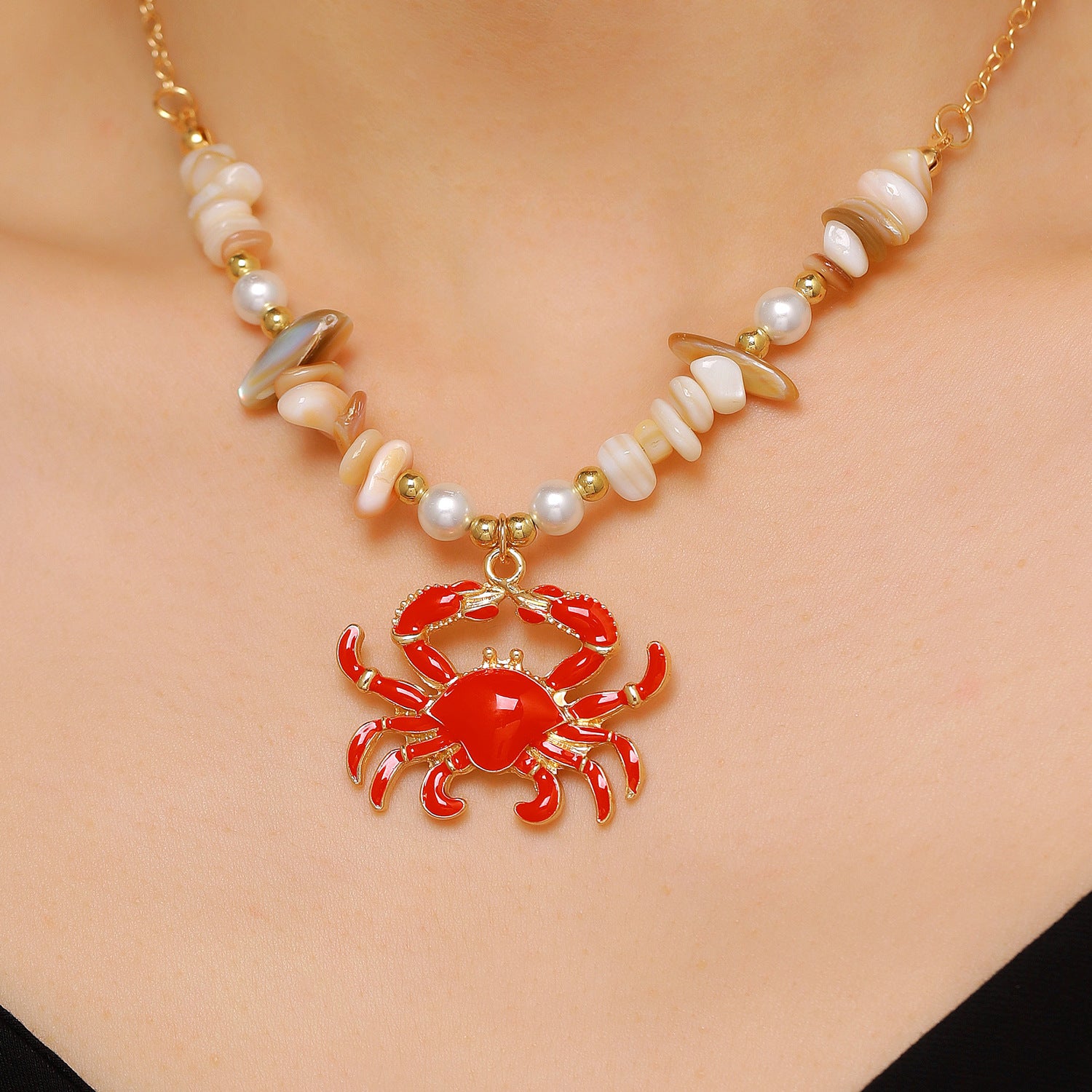 Wholesale Red Lobster Blue Crab Drop Earrings Women Beach Ocean Vacation Style Zinc Alloy Jewelry Fashion Accessory
