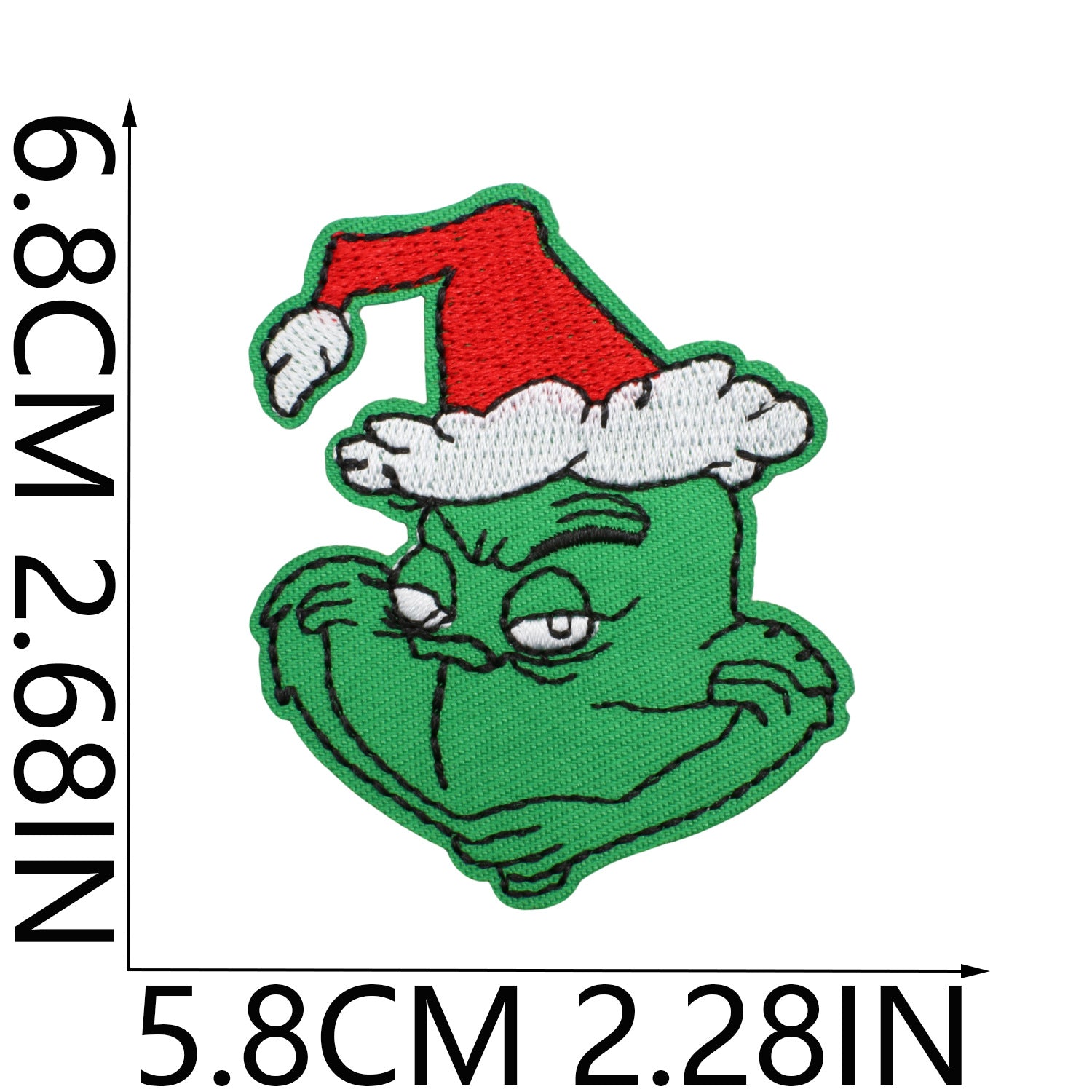 Wholesale Embroidered Christmas Patch Funny Holiday Design Polyester Thread Applique For Clothing Resale  OLY Exclusive
