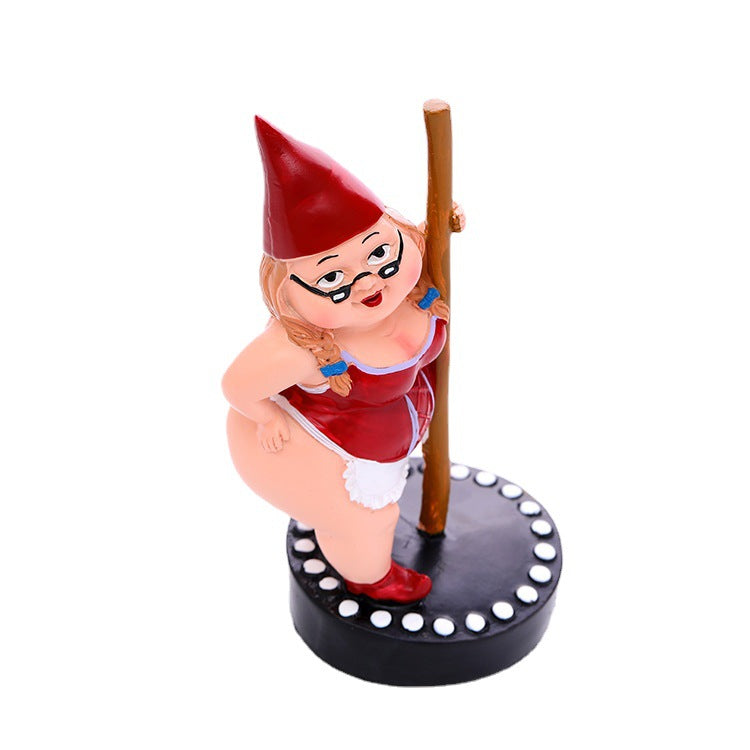 Wholesale of Steel Pipe Dancer Resin Ornaments