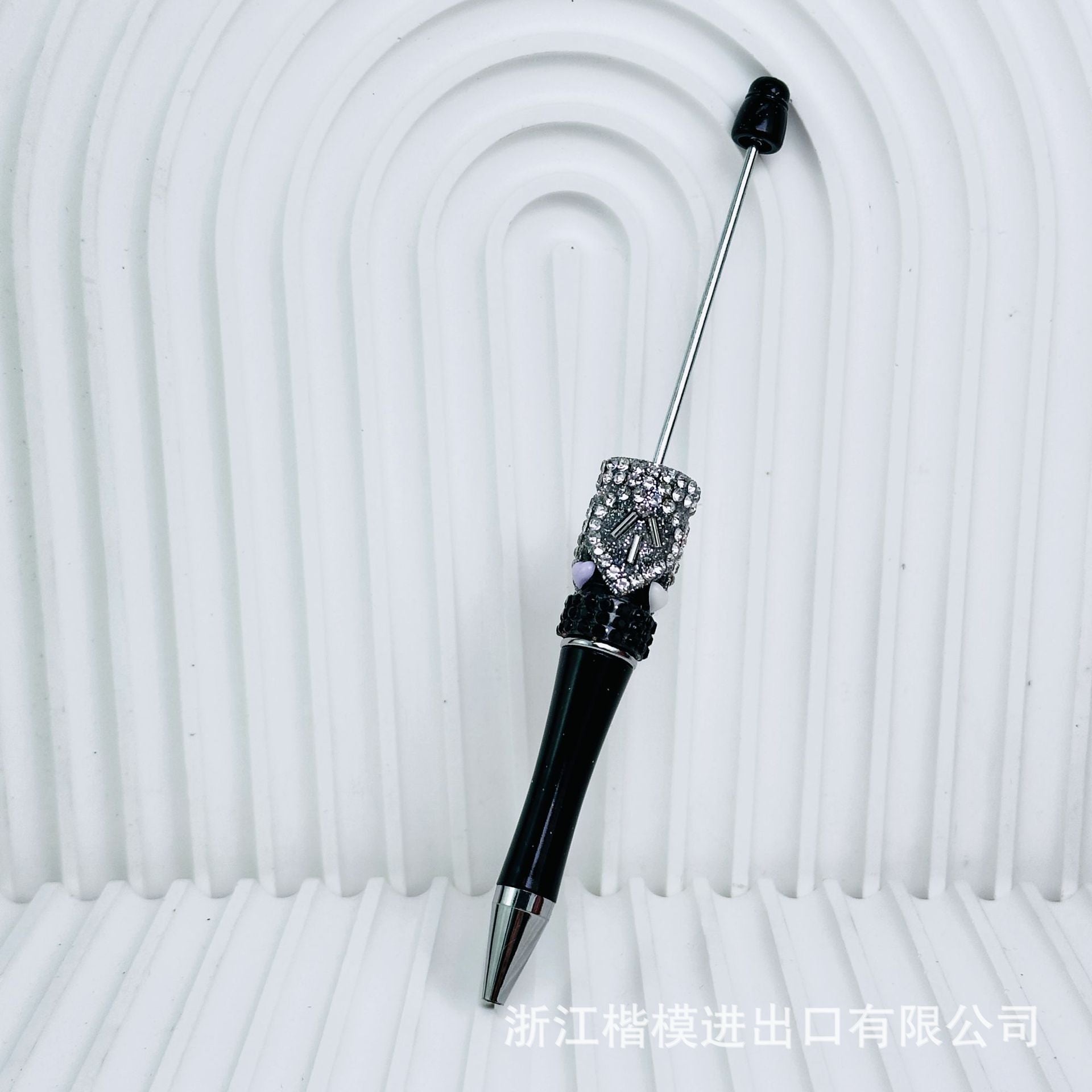 Wholesale crystal gravel diy beadable pen
