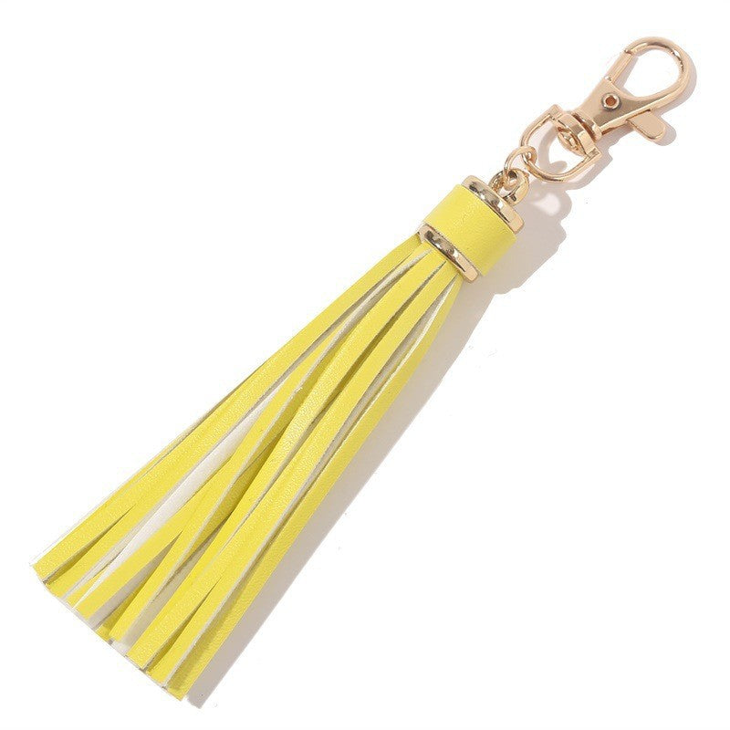 Wholesale PU Tassel Card Holder Pendant Silicone Beads Bracelet Keychain Accessories