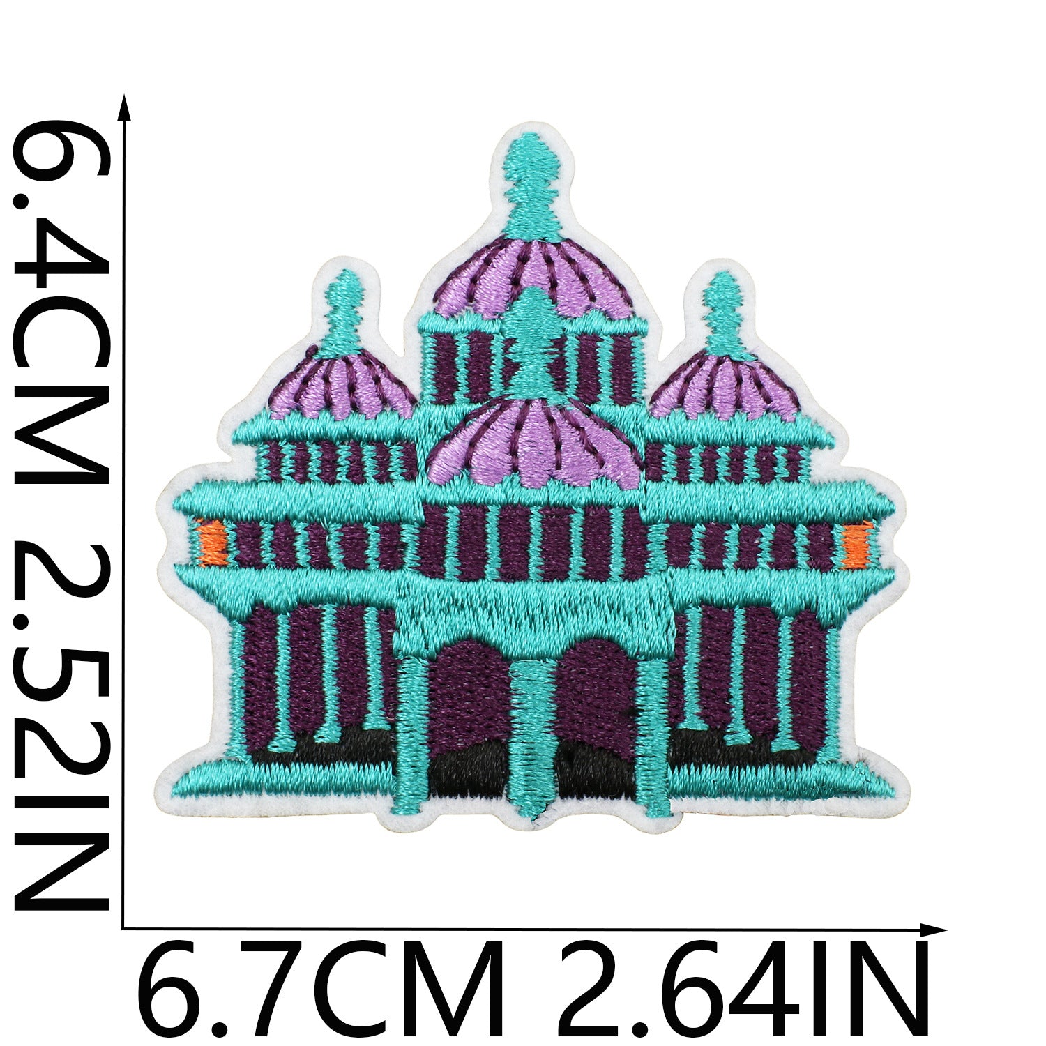 Wholesale Polyester Thread Embroidered Patch Indian Diwali Elephant And Cobra Design Decorative Clothing Craft Supply