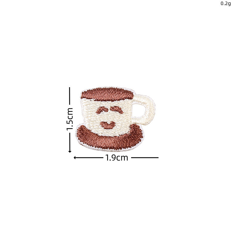 Wholesale Cute cartoon iron-on flower cherry embroidery patch