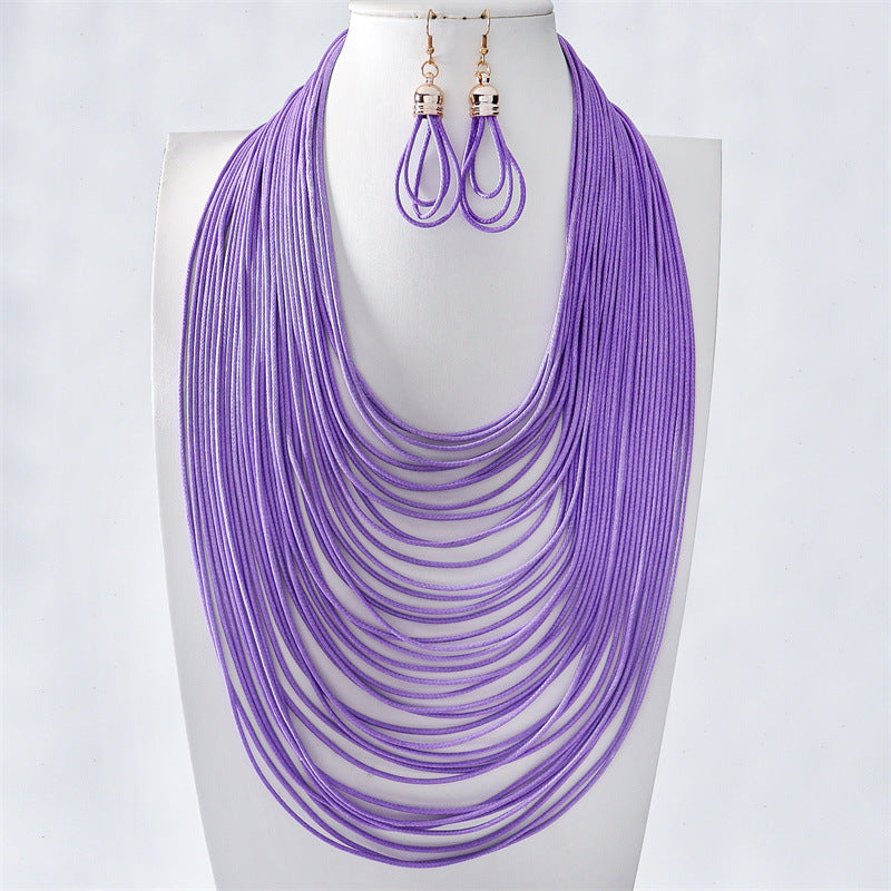 Wholesale New Hand-woven Multi-layer Necklace