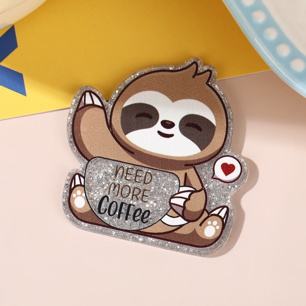 Wholesale 10pcs Cartoon of funny animals Acrylic Flatback