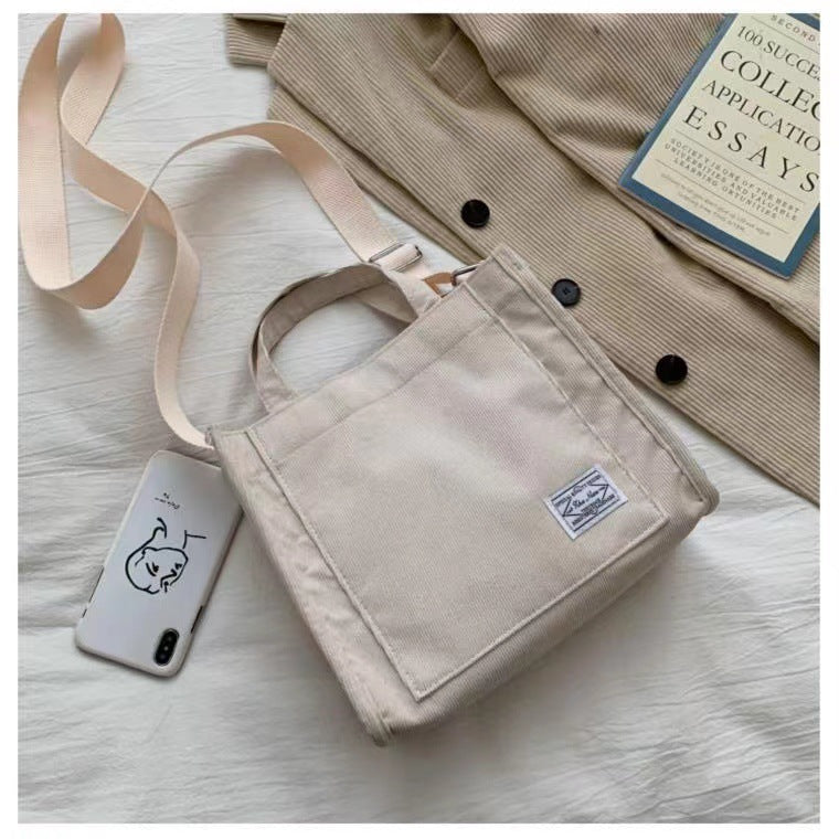 Wholesale Corduroy Tote Minimalist Shoulder Crossbody Bag