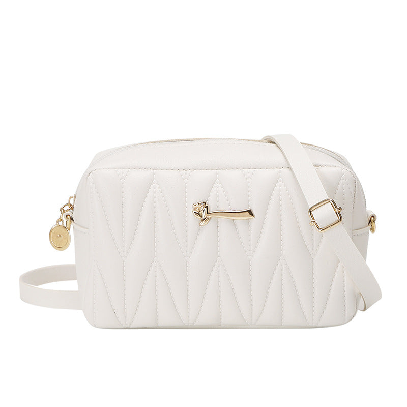 Wholesale Sewing thread Diamond plaid Shoulder bag