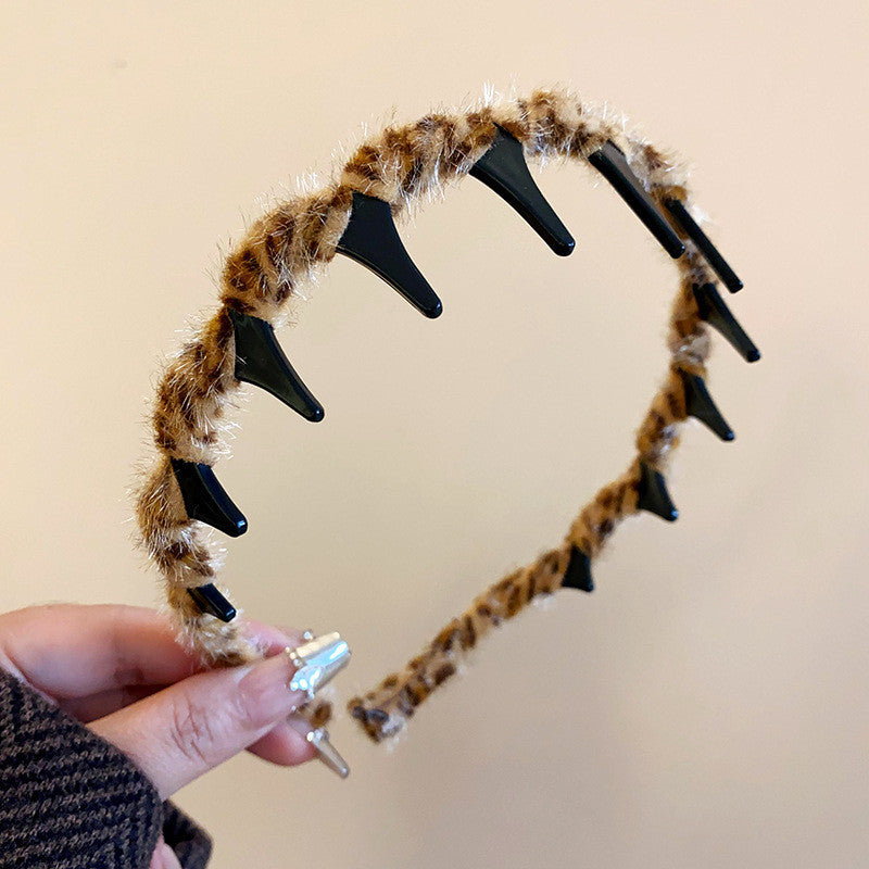 Wholesale Full of diamonds, super sparkling, elegant, fashionable and versatile colored diamond hair pressing headband