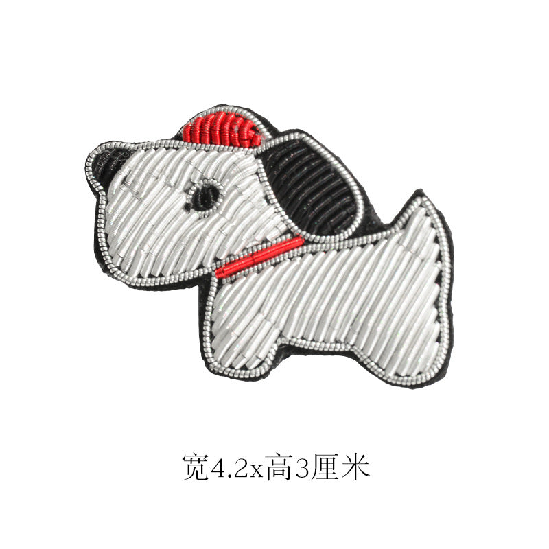 Wholesale DIY Hand Embroidered Indian Silk Cloth Patches Hat Clothes Brooch Patch Accessories