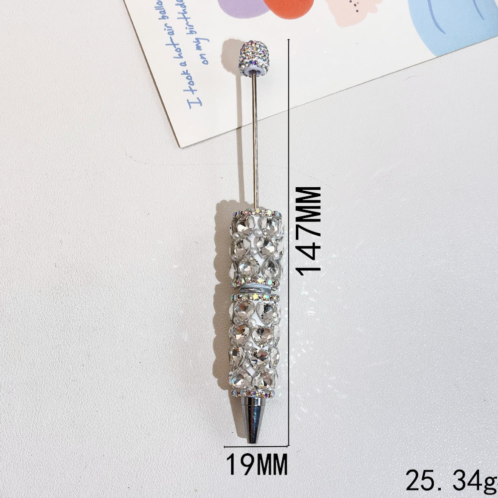 Wholesale 5pcs Heavy Heart Full of Diamond Fancy Beadable Pens