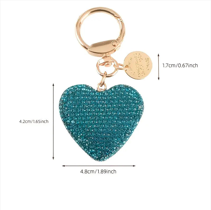 Wholesale Love Car Creative Diamond studded Love Text Metal Keychain