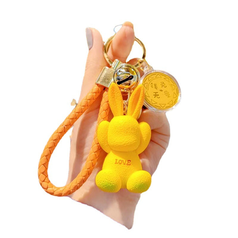 Caricatura de dibujos animados de dibujos animados de caricatura con llaves de conejo