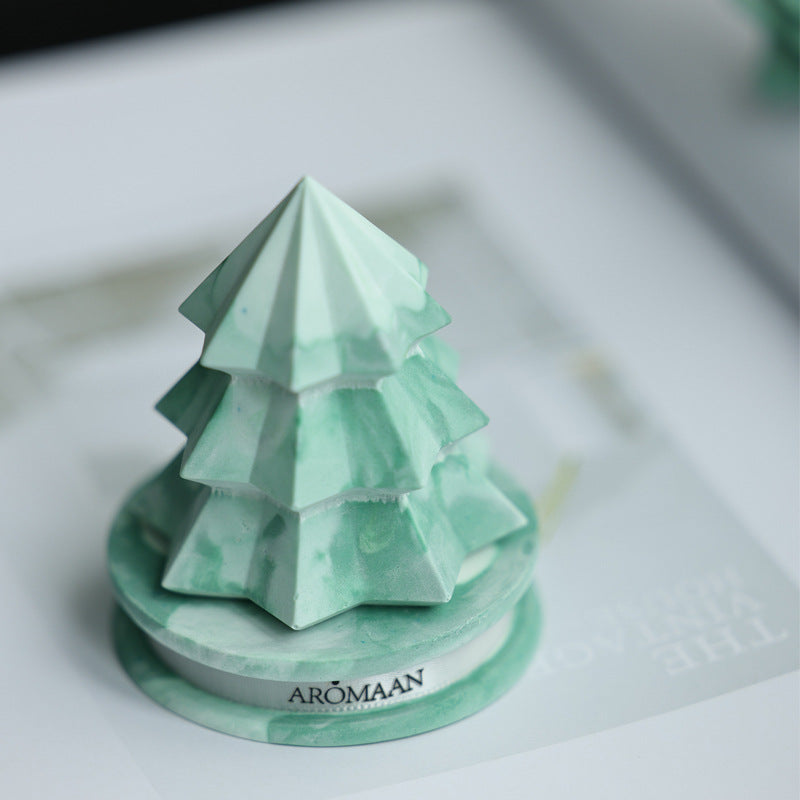 Wholesale 10pcs Gradient Christmas Tree Car Aroma Gypsum Fragrance