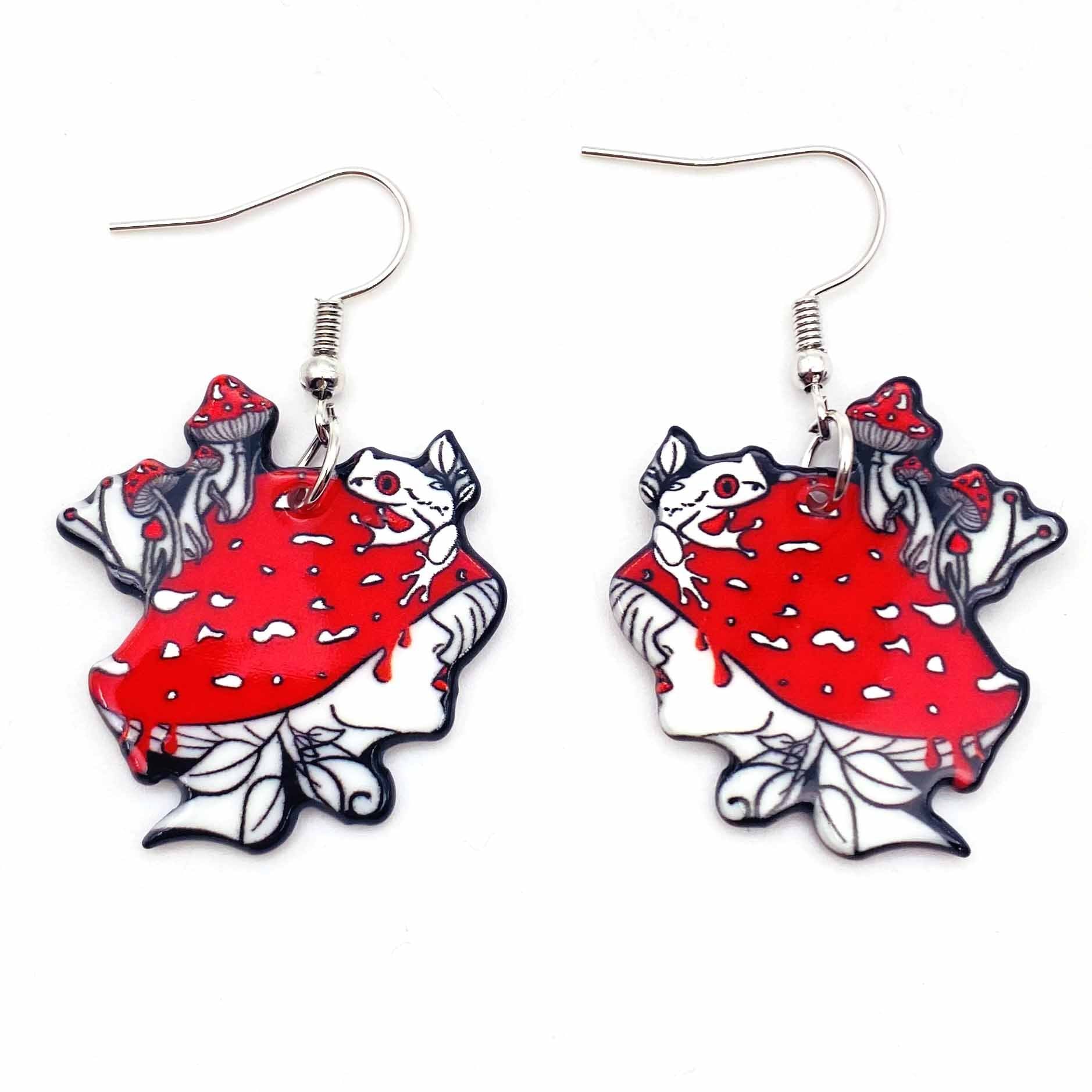 Pendientes acrílicos de personaje de dibujos animados al por mayor