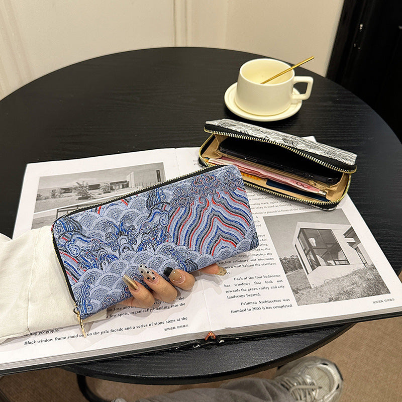 Wholesale Ancient Style Pattern Series Long Wallet