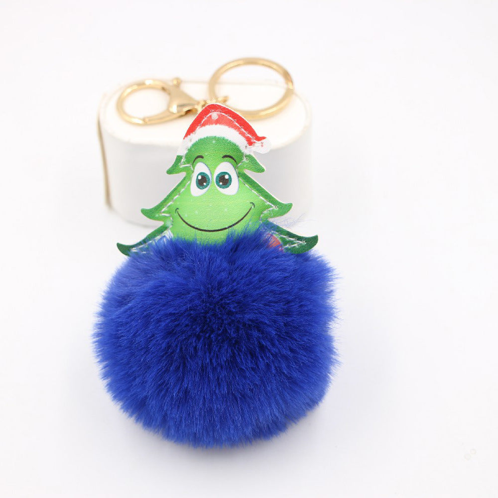 Wholesale Christmas Tree Plush Keychain