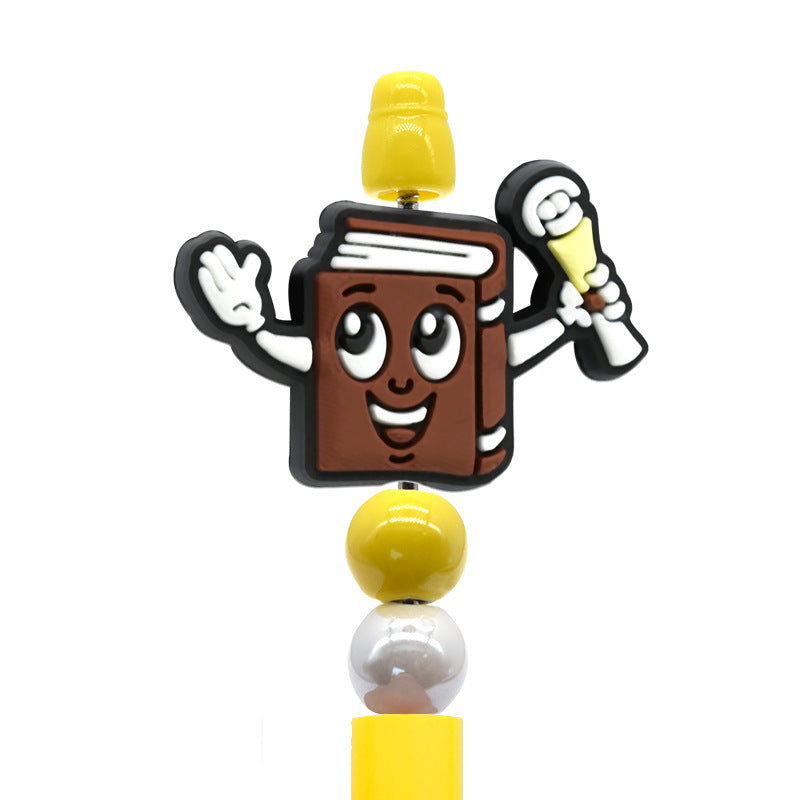 Wholesale Random 100pcs Cartoon School Series Focal Beads