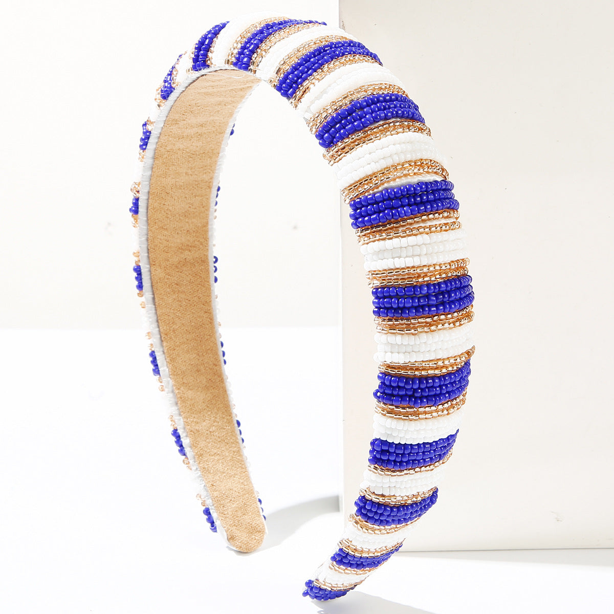 Wholesale Handmade crystal headband with color matching sponge high top