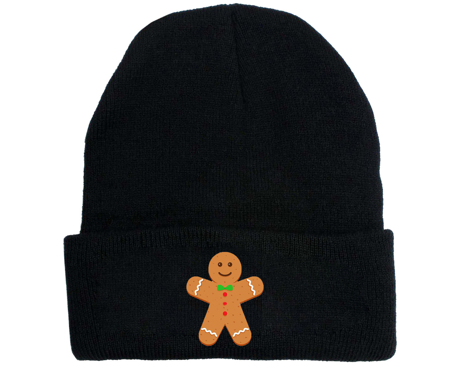 Wholesale Christmas Gingerbread Man Printed Woolen Hat