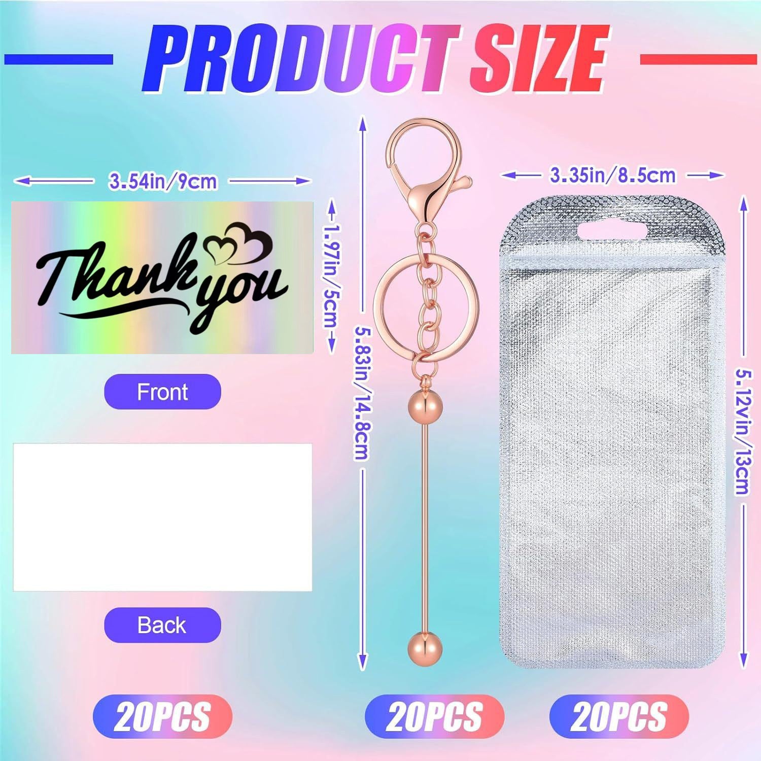 Wholesale  beaded key chain Rod DIY handmade beaded key chain