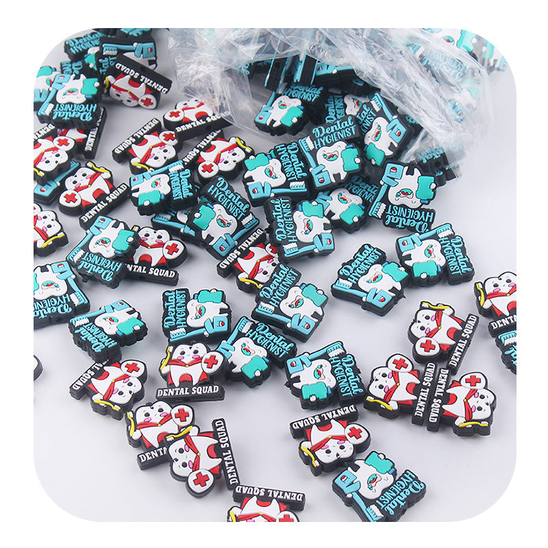 Wholesale Tooth Pattern Silicone Pearls