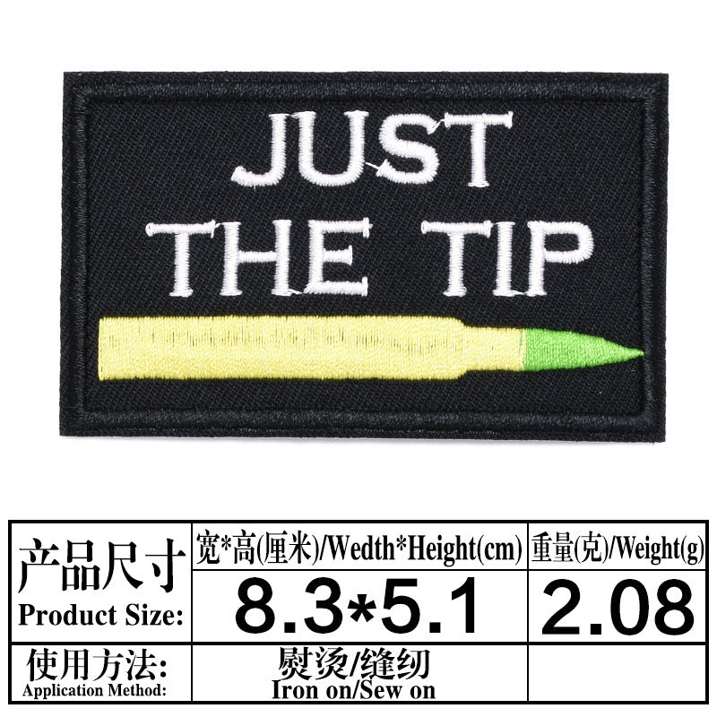 Wholesale Black White Letter Embroidery Patch Chic Decorative Cloth Badge For Jeans Party Craft Supply