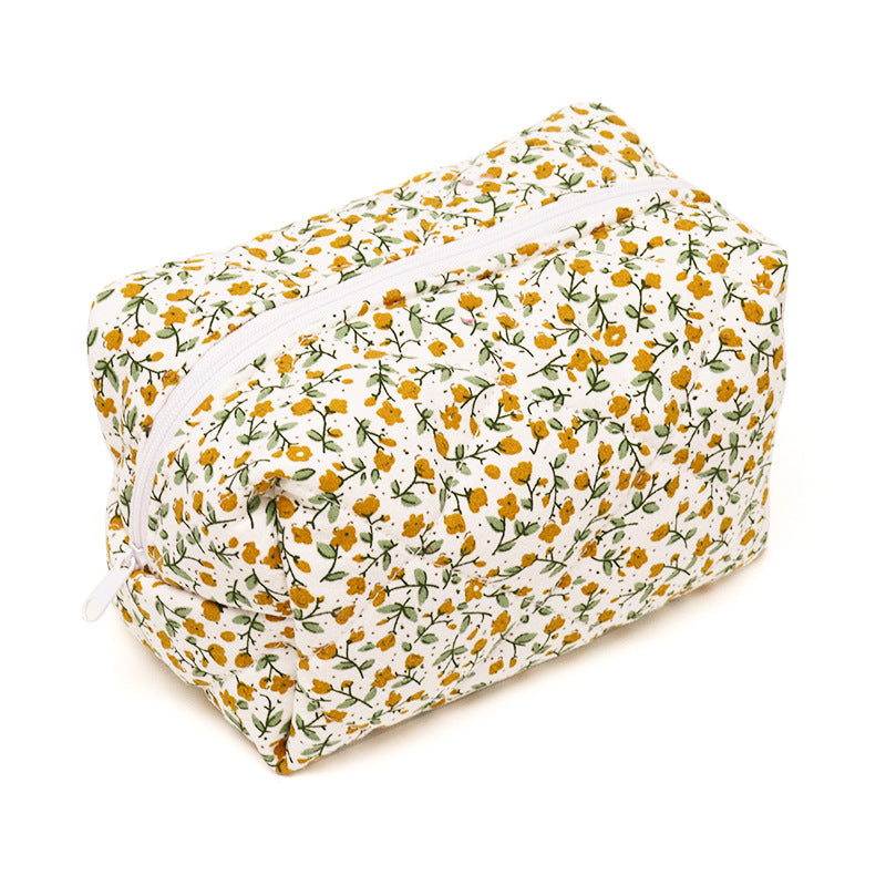 Wholesale Small Fresh Floral Makeup Large Capacity Storage Bag