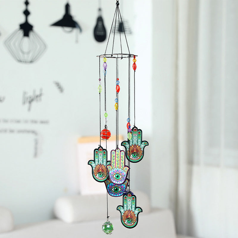 Wholesale Creative Printed Iron Sheet Metal Wind Chime Ornaments