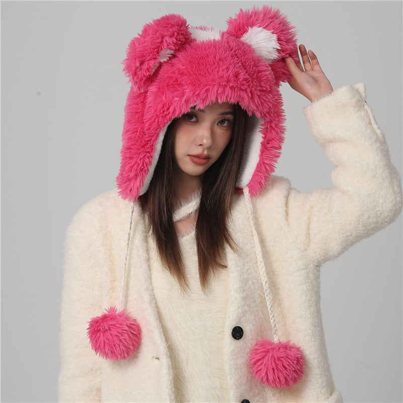 Wholesale Winter Plush Warm Ear Protection Baotou Hat