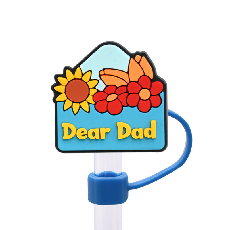 Wholesale Random 100pcs/pack    Father' s Day internet celebrity dust plug straw hat  Straw Tube Cap