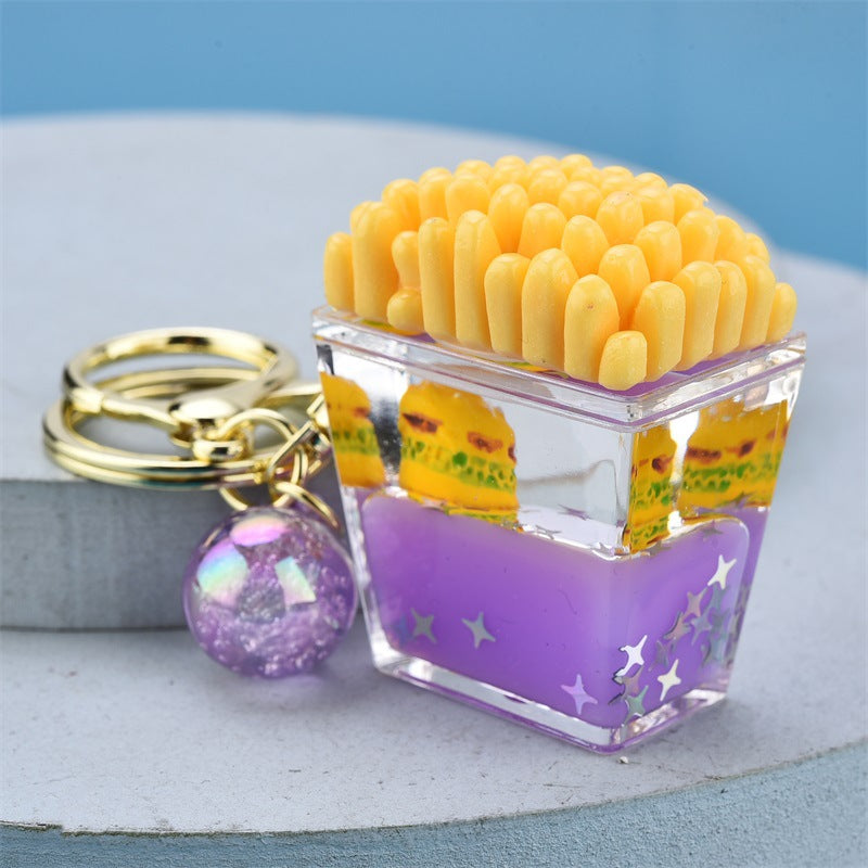 Hamburguesa al por mayor papas fritas acrílico