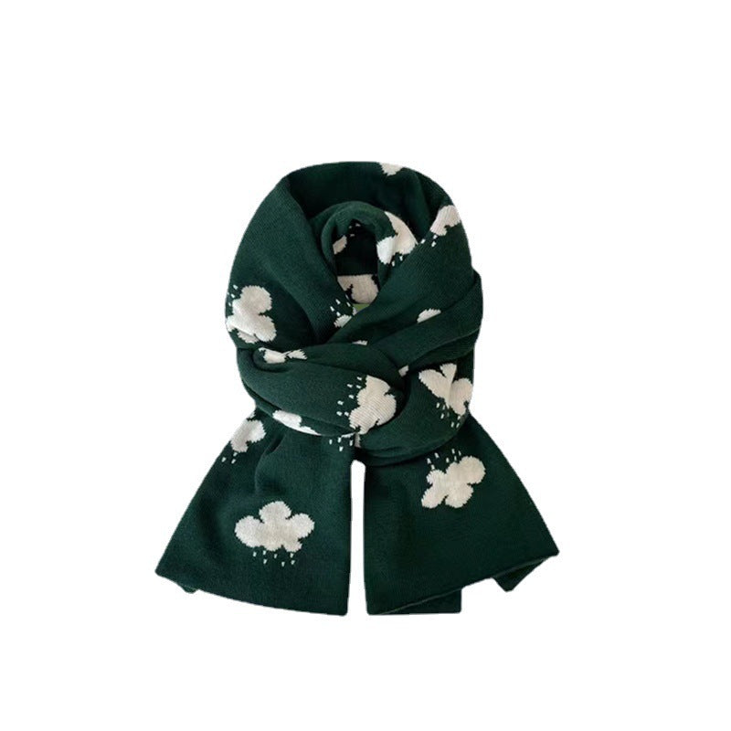 Wholesale Autumn and Winter Shawl Thickened Warm Imitation Cashmere Christmas Scarf