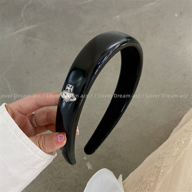 Wholesale Cross Star Universe Silver Sponge Headband