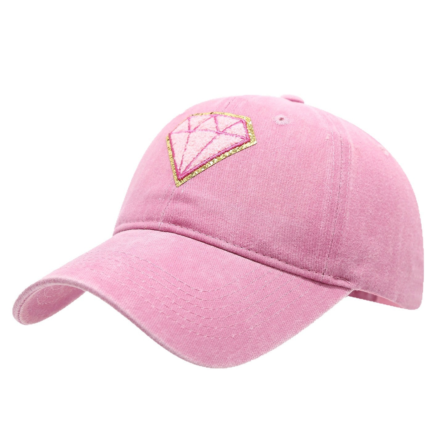 Diamond Patch Retro Soft Top Baseball Cap