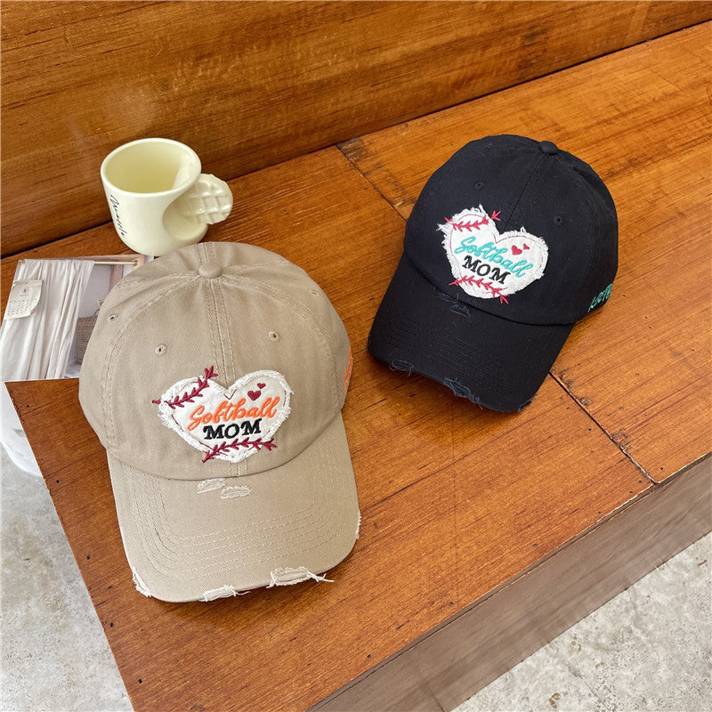 Wholesale Love Fleece Perforated Cotton Baseball Hat