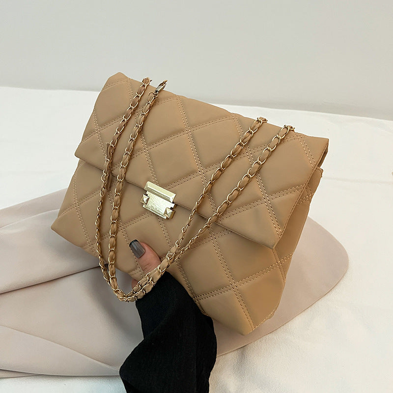 Wholesale Lingge Chain PU Single Shoulder Crossbody Bag