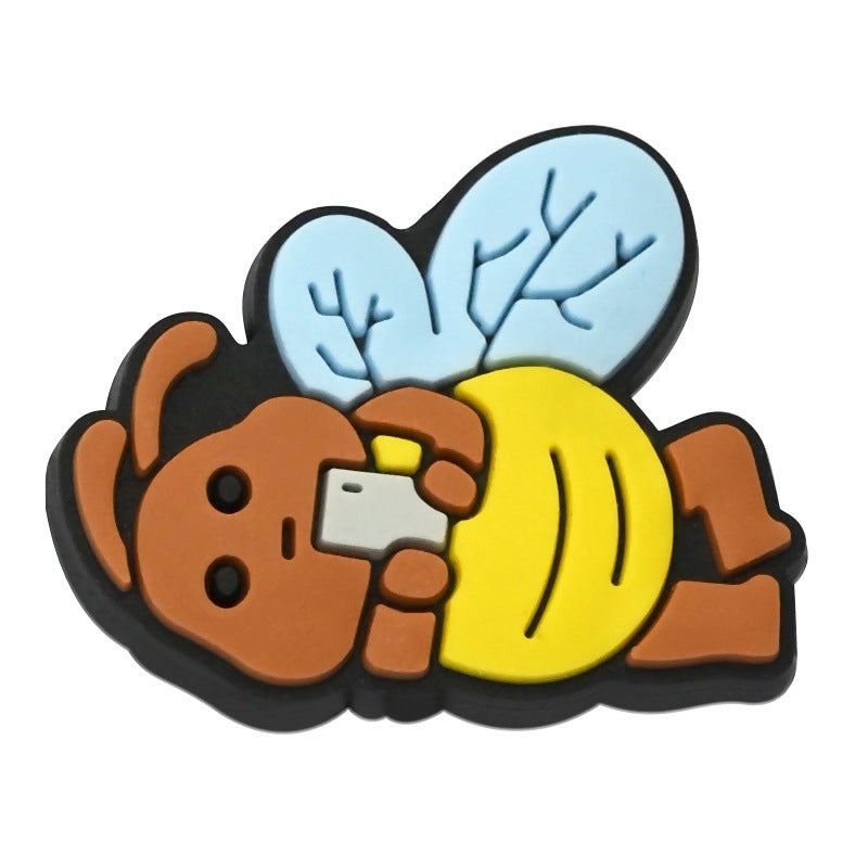 Wholesale  Random 100pcs/pack Little Bee Bead Series  Focal Beads