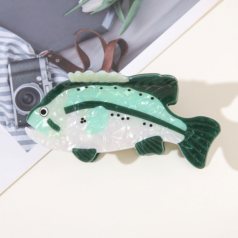 Wholesale Trendy Koi Fish Hair Clip PVC Gripper Claw Dopamine Ocean Series Animal Hair Accessory Everyday Styling Gift Boutique Resale