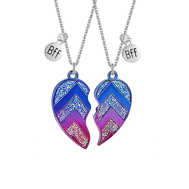 Wholesale best friends Heart Necklaces set