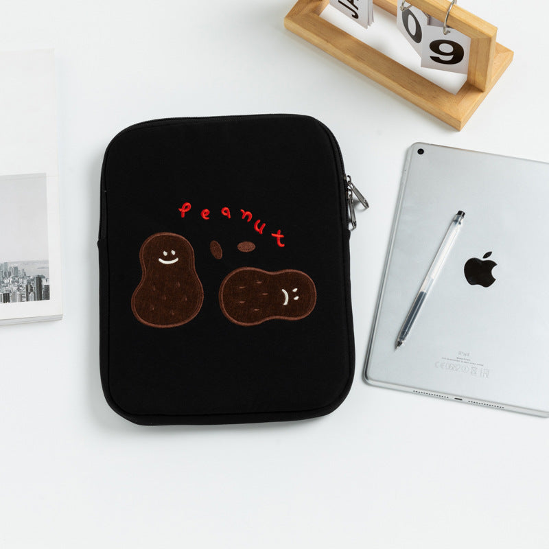 Wholesale 10PCS Cute Embroidered Anti-collision Plus Velvet Liner Tablet Laptop Bag