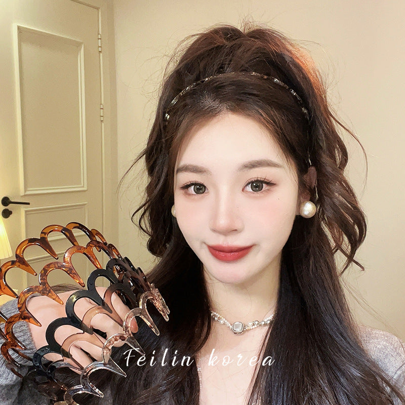 Wholesale Frosted toothed face wash non-slip hair band