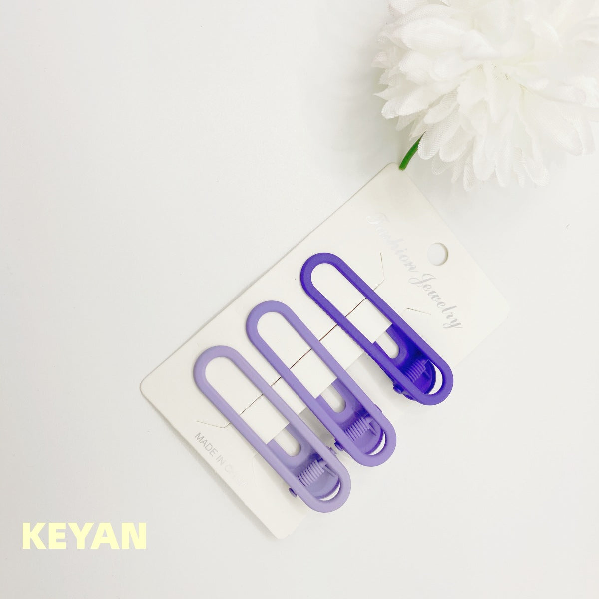 Wholesale Hollow Cute Frosted Candy Color Duckbill Clip