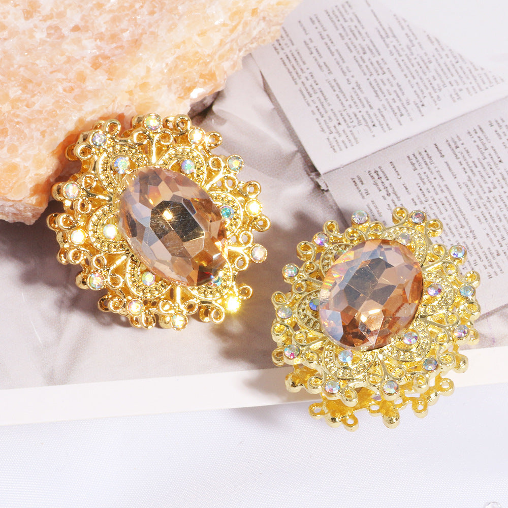 Wholesale 3pcs/pack Retro alloy heavy-duty beads straight hole DIY beading