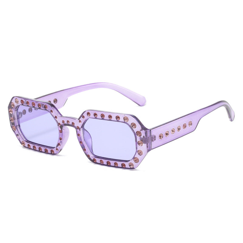 Wholesale Fashion Diamond Small Frame Sunglasses